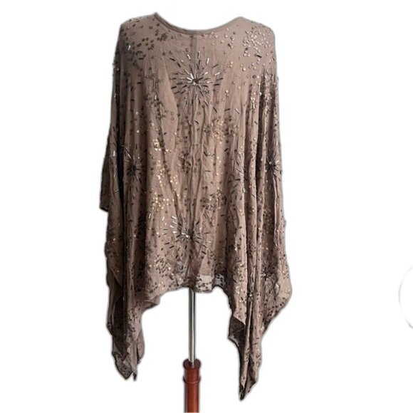 JEN'S PIRATE BOOTY Gaudi Sequin Embellished Swim Cover Tunic Top One size Boho - Picture 4 of 15